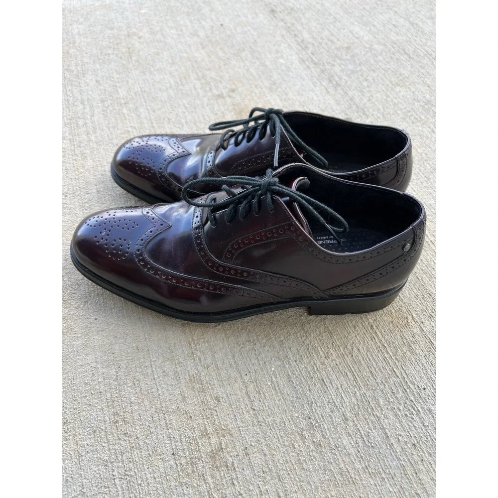 Rockport Dressports Men's Sz 8.5M Burgundy Leather Wingtip‎ Oxford